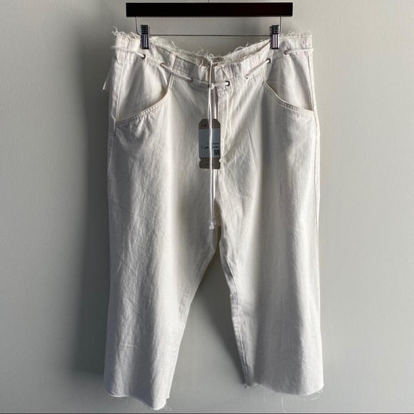 Zara Trf Emma Drawstring Denim Culottes - Picture 7 of 14